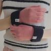 TWEE [TWEE] Carend Color Block Fingerless Gloves