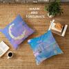 Pink Pastel Anime Moon Office Cushion Pillowcase Car Cushion Cover45X45CM Lumbar Pillowcase Sofa Pillowcover