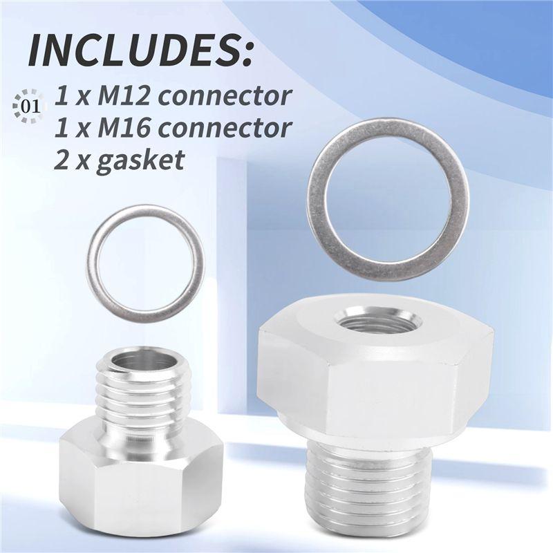 UI-Practical Oil Pressure Adapter Fitting LS Swap Gauge Sensor Adapter M16X1.5 M12X1.5 1/8 Connector NPT Connectors
