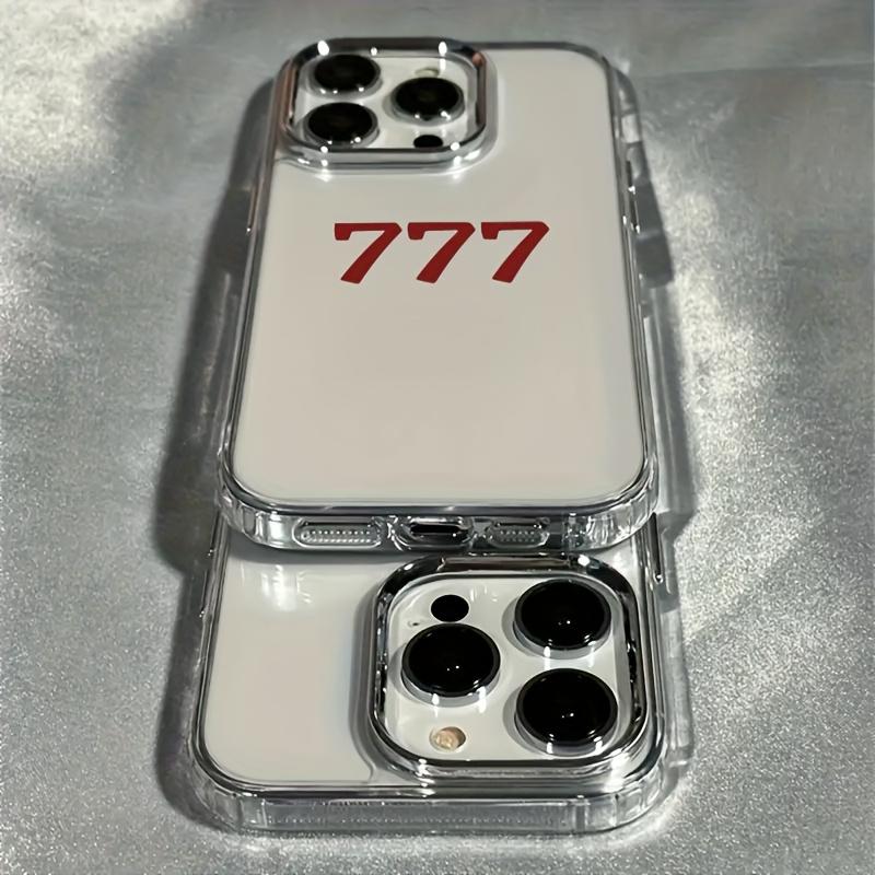Lucky Number 7 Pattern Phone Case for iPhone 17 16 15 14 13 12 11 Pro/Max/Plus Anti Drop and Anti Shock Back Cover