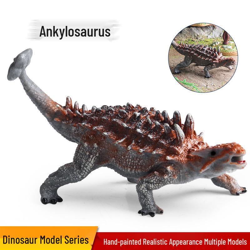 Cognitive Dinosaur Model Toy: Ankylosaurus & Pachycephalosaurus Gift for Boys