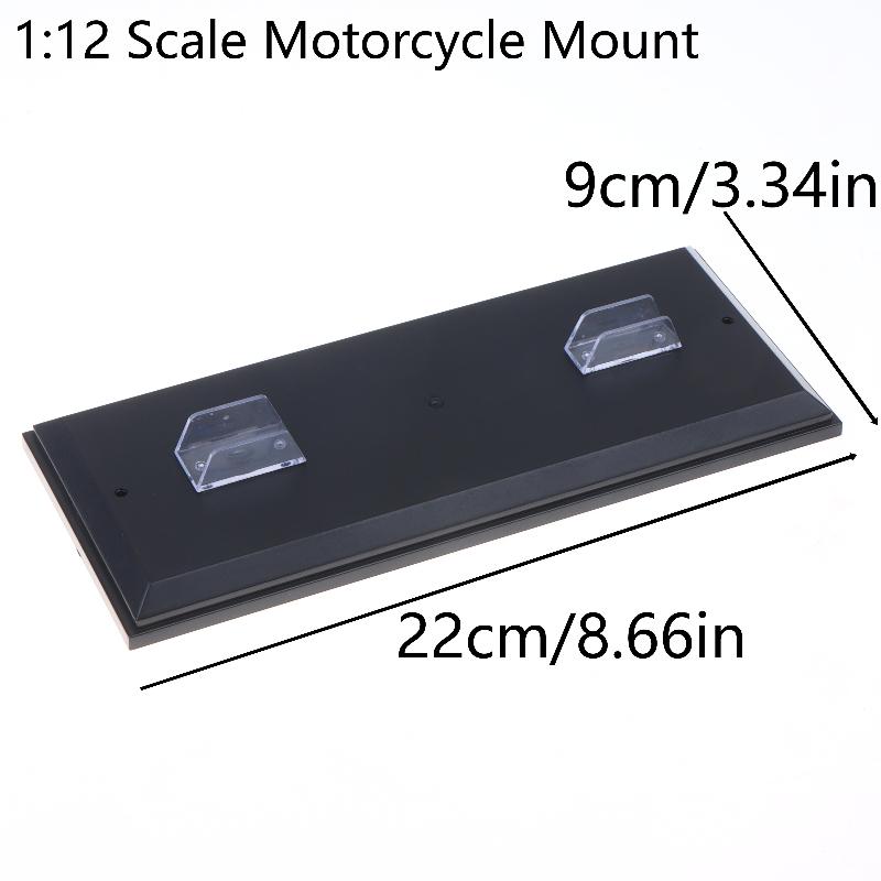 Plastic Display Stand For Motorcycle Models 1:12 Scale Flat Stable Base Stylish Multifunctional Storage And Showcase Organizer