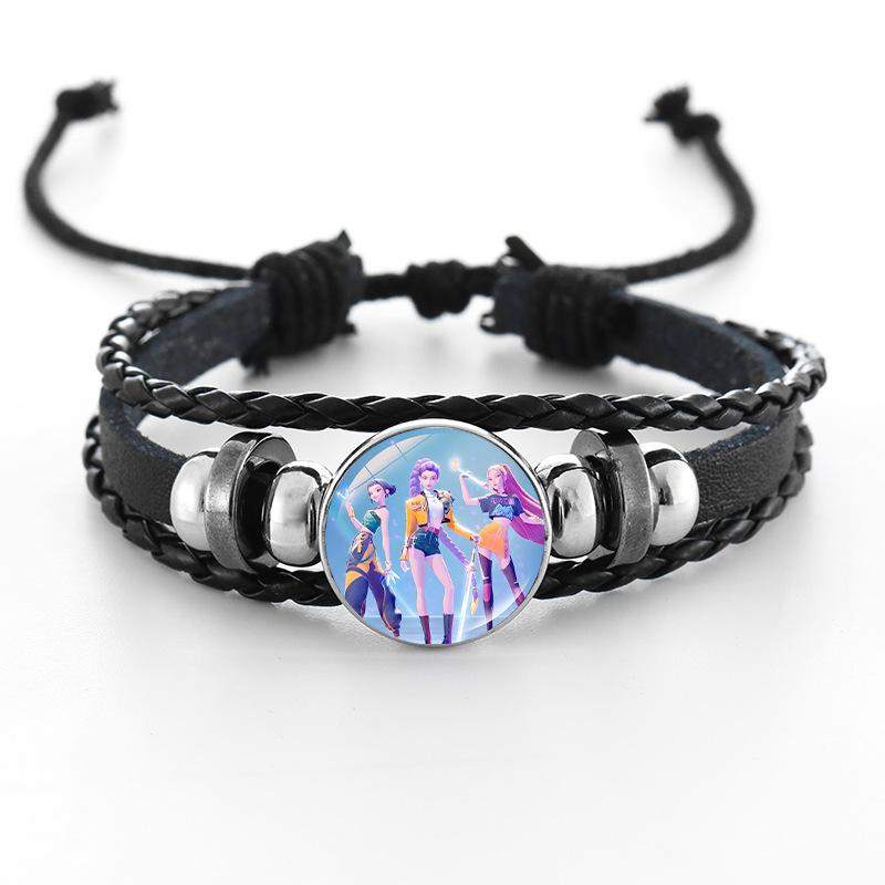 Cartoon Character Bracelet, Alloy Charm Adjustable 18+6cm Chain, Unisex Fashion Jewelry Gift for Daily Wear