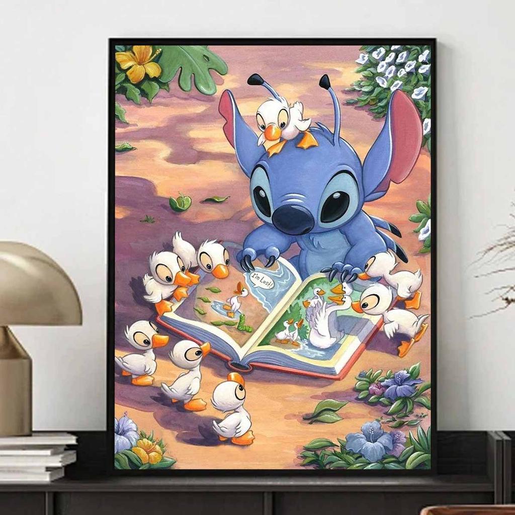 DIY Diamond Painting Stitch Reading A Book Cross Stitch Kit Mosaic Art Diamond Painting Full Circle Diamond Home Decoration