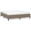 VidaXL Bettgestell ohne Matratze Taupe 180x200 cm Stoff