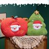 Cartoon Stuffed Christmas Tree Cute Christmas Cushion Santa Claus Throw Pillow  Holiday