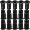 40Pcs Caster Socket Wheel Cap Furniture Casters Stem Insert Sleeve Office Chair Leg Mounting Plastic Covers Hardware Accessories