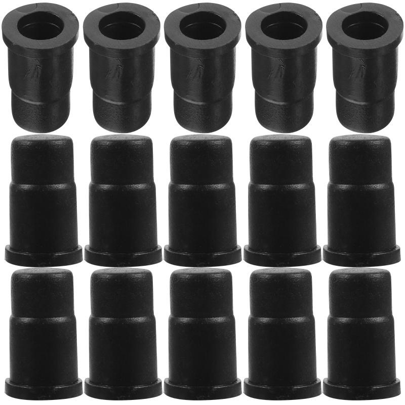 40Pcs Caster Socket Wheel Cap Furniture Casters Stem Insert Sleeve Office Chair Leg Mounting Plastic Covers Hardware Accessories