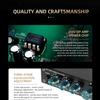 HiFi Stereoes Preamp Featuring Vacuum Tubes and Gold Plateds RCAs Connectors for Sound Quality