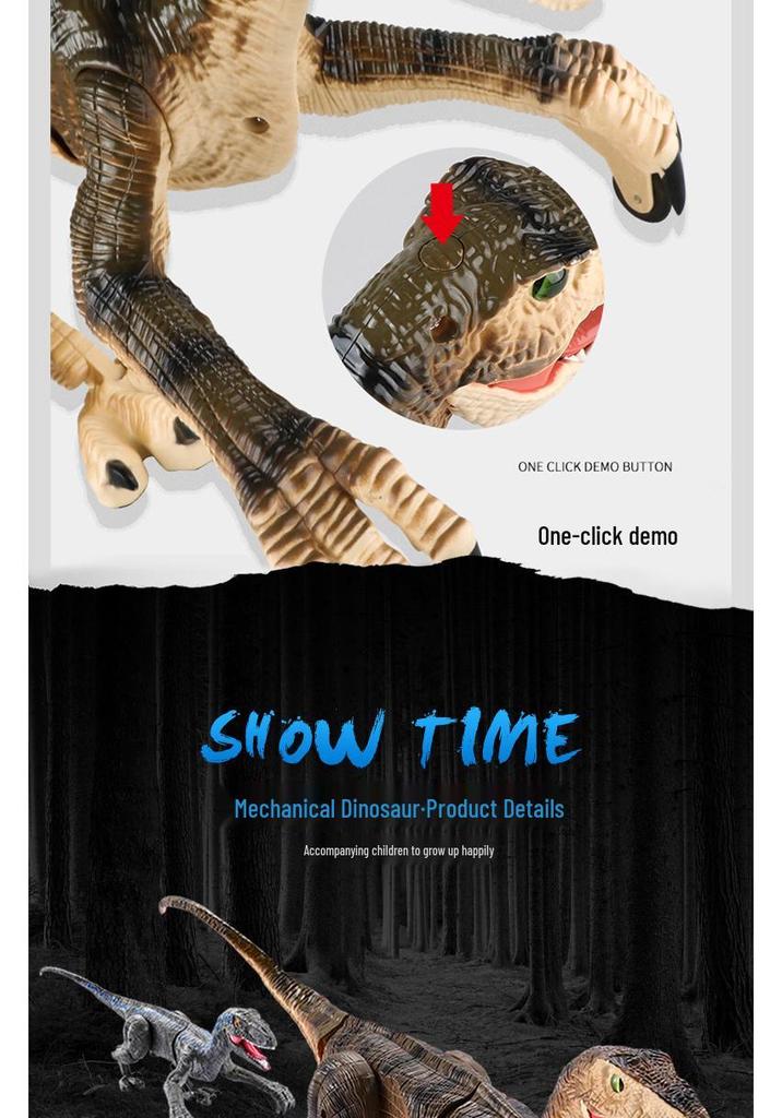 Children's 2.4G Wireless Remote Control Mechanical Dinosaur with Lights and Sound