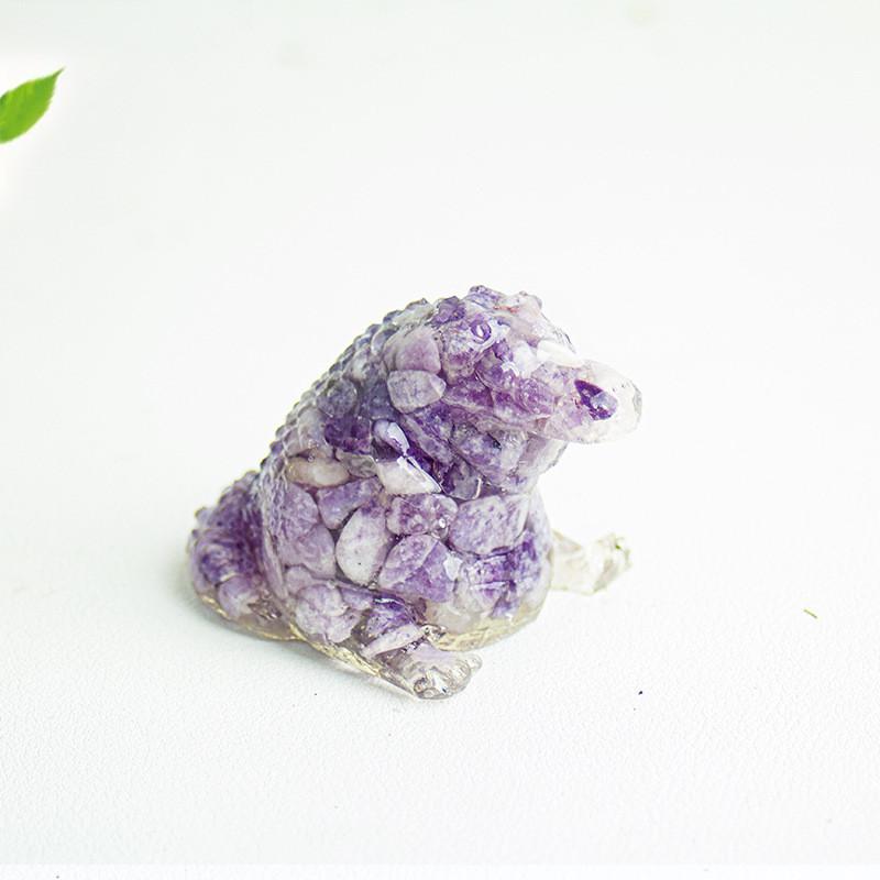 Crystal Resin Miniature Office Decor With Obsidian And Rose Quartz For Home And Desk Display