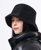 Hwaiteusaenjeu Flow Fur Embroidered Bucket Hat Twig (4 Colors)