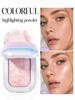 Polvere colorata ad alta brillantezza, illuminante, perlescente, scintillante, facile da applicare, non volatile, effetto 'water-light', crema tridimensionale ad alta brillantezza