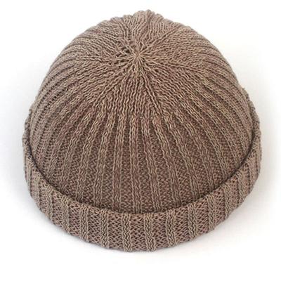 Universell kemi Cool Beige Stickad Mössa Mössa
