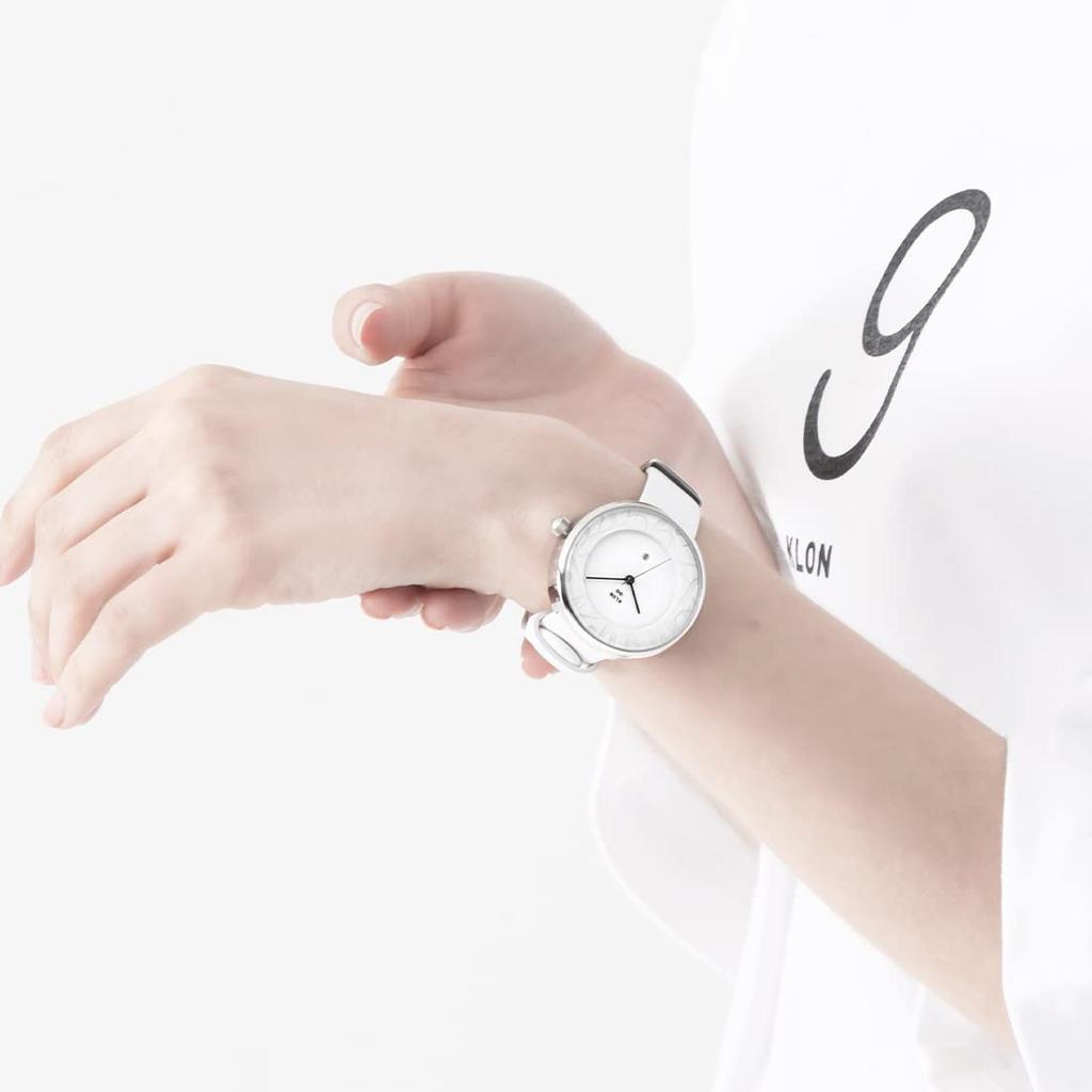 klon Watch Replacement Strap Set 2way Simple White 36mm KLON INFINITY STAIR series Men's Women's -RONDO TIME- [36/W-FACE]