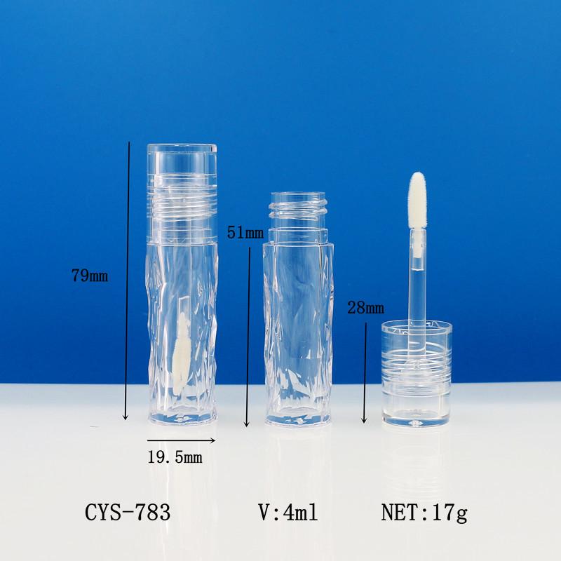 

Новый 4 мл прозрачный круглый тюбик блеска для губ - полупрозрачный ромбовидный дизайн, пустая косметическая упаковка