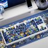74/140Key PBT Backlits Keycaps Graffiti Art Design Original Profile Side Engraved Keycaps For Mechanical Keyboards