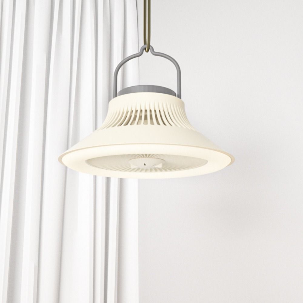 Tripod Stand Portable Camping Fan Led Light Desktop Circulator Cordless Ceiling Fan Office Desk