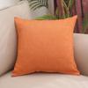 Solid Color Linen Throw Pillow Cover with Customizable Logo.