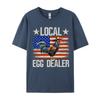 Local Egg Dealer Rooster Farmer Chicken 4 Cosie Tops Shirts Brand Camisa Classic Pure Cotton Unisex Top Tshirts