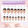 150Pcs Press On Nails Soft Gel False Nail Tips 3 In 1 Pre-Colored French Nails Fake Nails 14 Sizes for Nail Extension