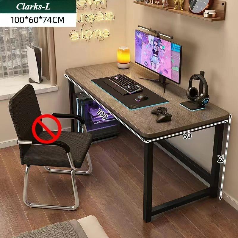 Klappbarer Computertisch, Schreibtisch aus Massivholz, Büroschreibtisch, Schreibtisch für Studenten, 80/100 cm, in zwei Größen erhältlich: Walnuss-/Eichentische