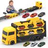 Remoking Construction Vehicle Toy Set with Mini Trucks and Storage for Kids Ages 3 and Up