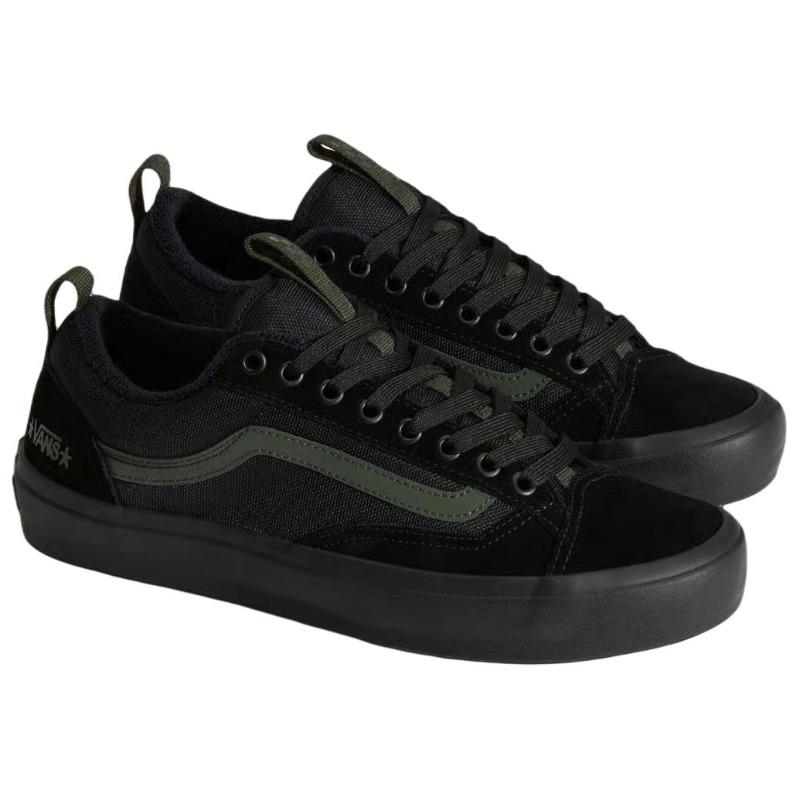 Vans X Atiba Jefferson Old Skool 36+ Unisex Klassischer Komfort Skate-Schuhe Schwarz VN000D5RNLX