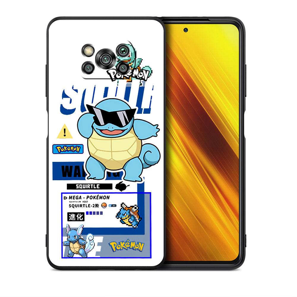 Phone Case For Xiaomi Mi Poco X3 NFC X4 M4 M3 Pro F1 F4 F3 GT C40 11T 11 Lite 5G Fundas Black Cover Magic Fairy Pikachu Gengar