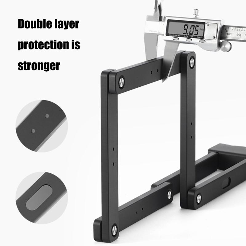 High Security Bicycles Lock Heavy Duty AntiTheft Cycling Lock with Key and Brackets Bike Security Folding Lock Enduring