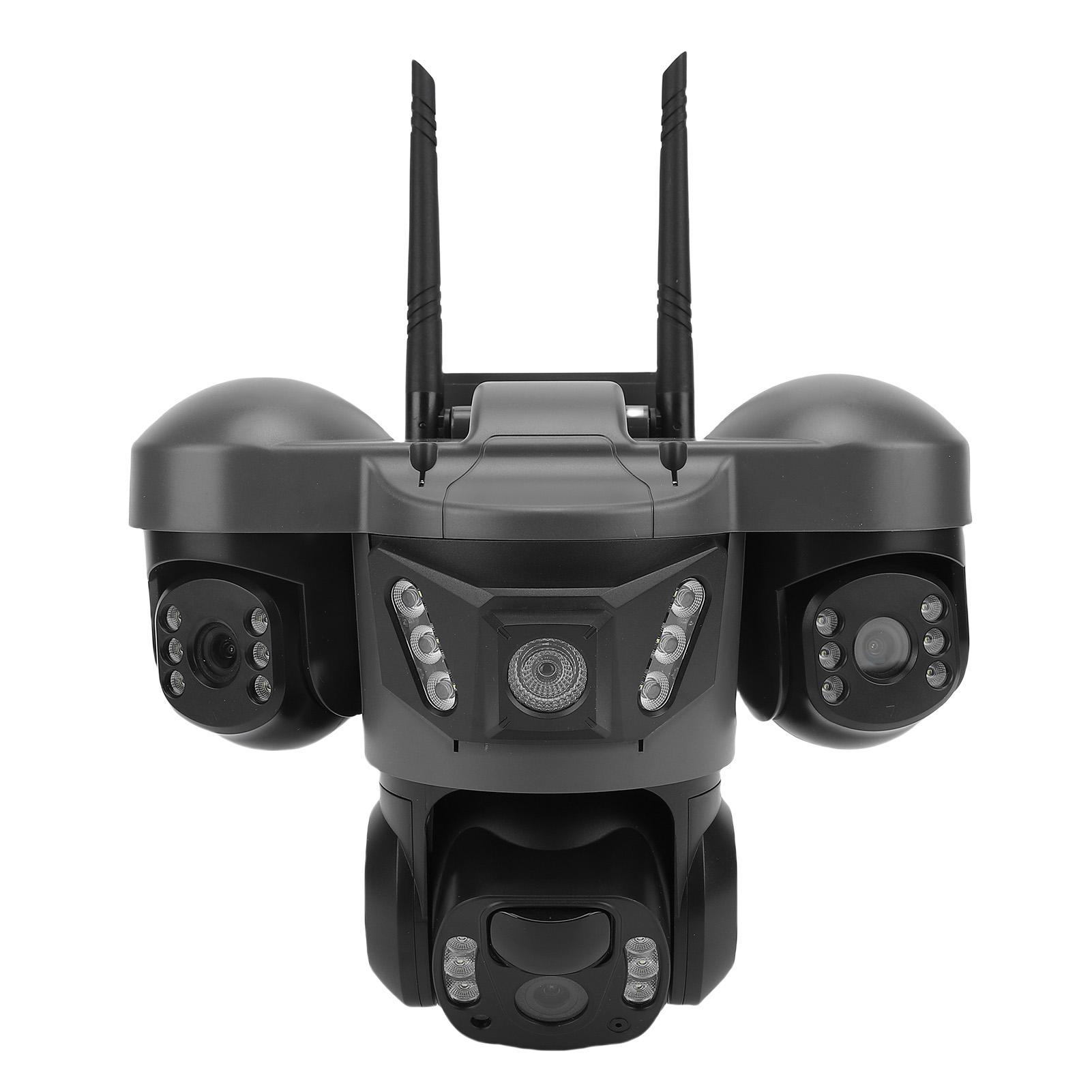 

Solar Security Camera Two Way Talk IP66 Rating PIR Motion Detection AI 4G 6K 12MP HD Triple Lens Solar PTZ Camera for Home