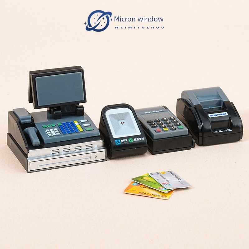 

Мини Искусственный Кассовый Аппарат Модель POS-машины Супермаркет и Магазин Товаров Малой Номенклатуры Детские Игрушки для Игрового Домика Cash register Suit