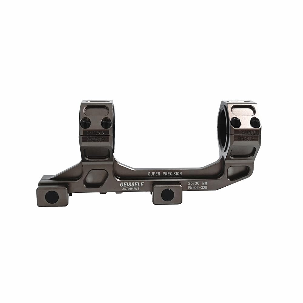 HWZ GEISSELE Type 30mm/25mm Scope Mount Ring Mount Base Spirit Bubble Level (Dark Earth/No Level)