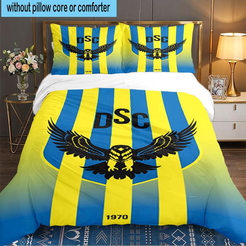 Duhok Dynamic Sports Emblem 3PCS Bedding set,Ideal for 1pc Duvet Cover And 2pcs Pillowcases Perfect for Fan gift,Ideal for Bedroom, Dormitory