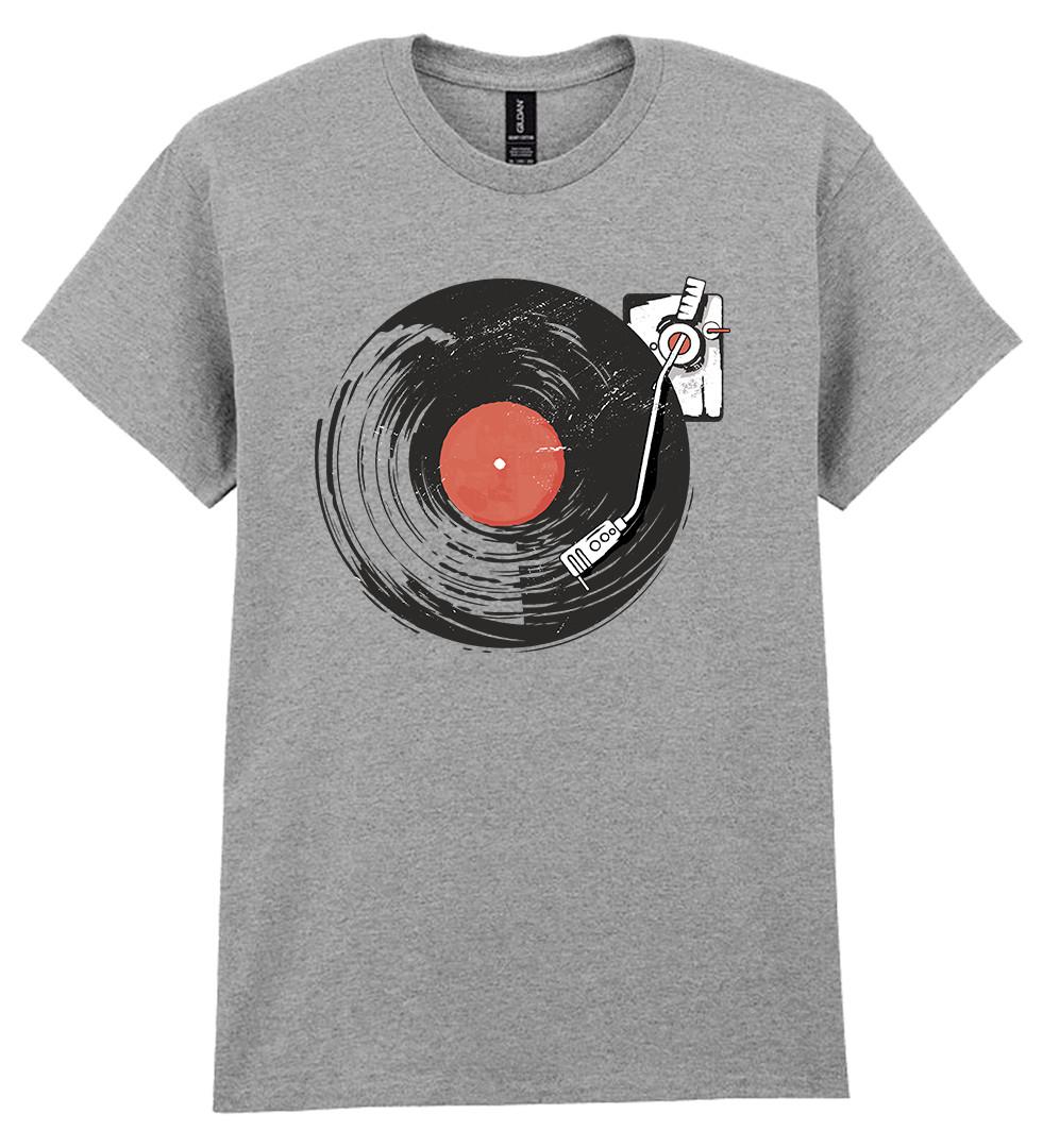 Vinyl Record T-Shirt LP Music Retro Mens Womens Gift For Vinyl Lovers Album S разноцветный