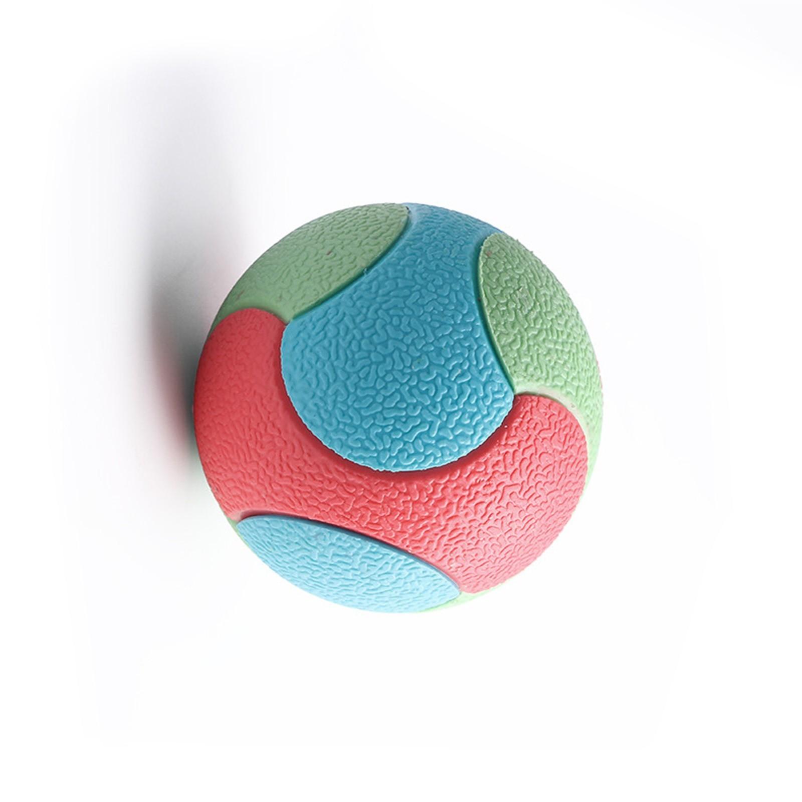 Multicolor Dog Playing Toy Chewable Dog Toy Interactively Pet Playing Toy for Orals Care and Playtimes Diameter 6.5cm