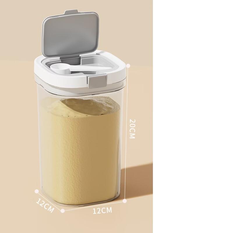 ZISIZ Transparent Sealed Baby Milk Powder Storage Jar