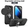 Hybrid Armor Shockproof Case For Google Pixel 10A 9A Sliding Window Metal Ring Holder TPU Frame Hard Plastic Phone Cover Fundas