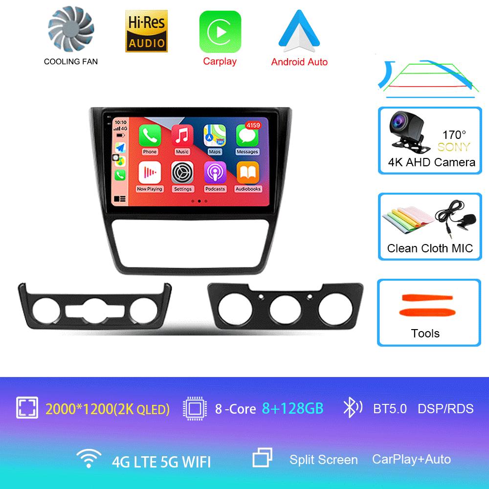 Android 14 Car Radio For Skoda Yeti 5L 2009 - 2014 Player Video Multimedia Navigazione Stereo GPS No 2din 2 Din Dvd