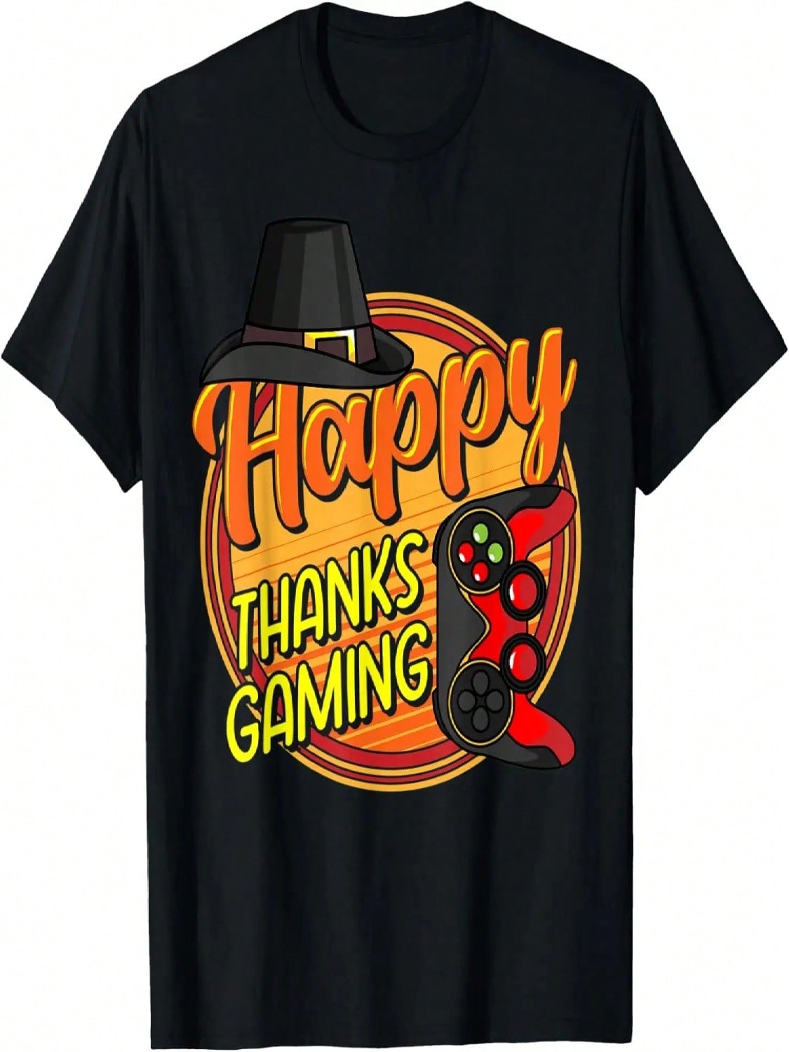 Thanksgiving Happy Thanks Gaming Gamer Video Games Funny T-Shirt S