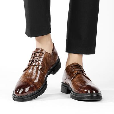 Klassischer Retro-Stil Herrenmode-Trend Hohe Qualität Business Formell Lässig Kleid Bequeme Echtes Leder Weiche Oxford-Schuhe