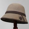 Retro Hepburn Wind Bucket Hat Women'S Temperament Middle-Aged And Young Season Foreign Style Mother Hat Warm Woolen Basin Hat