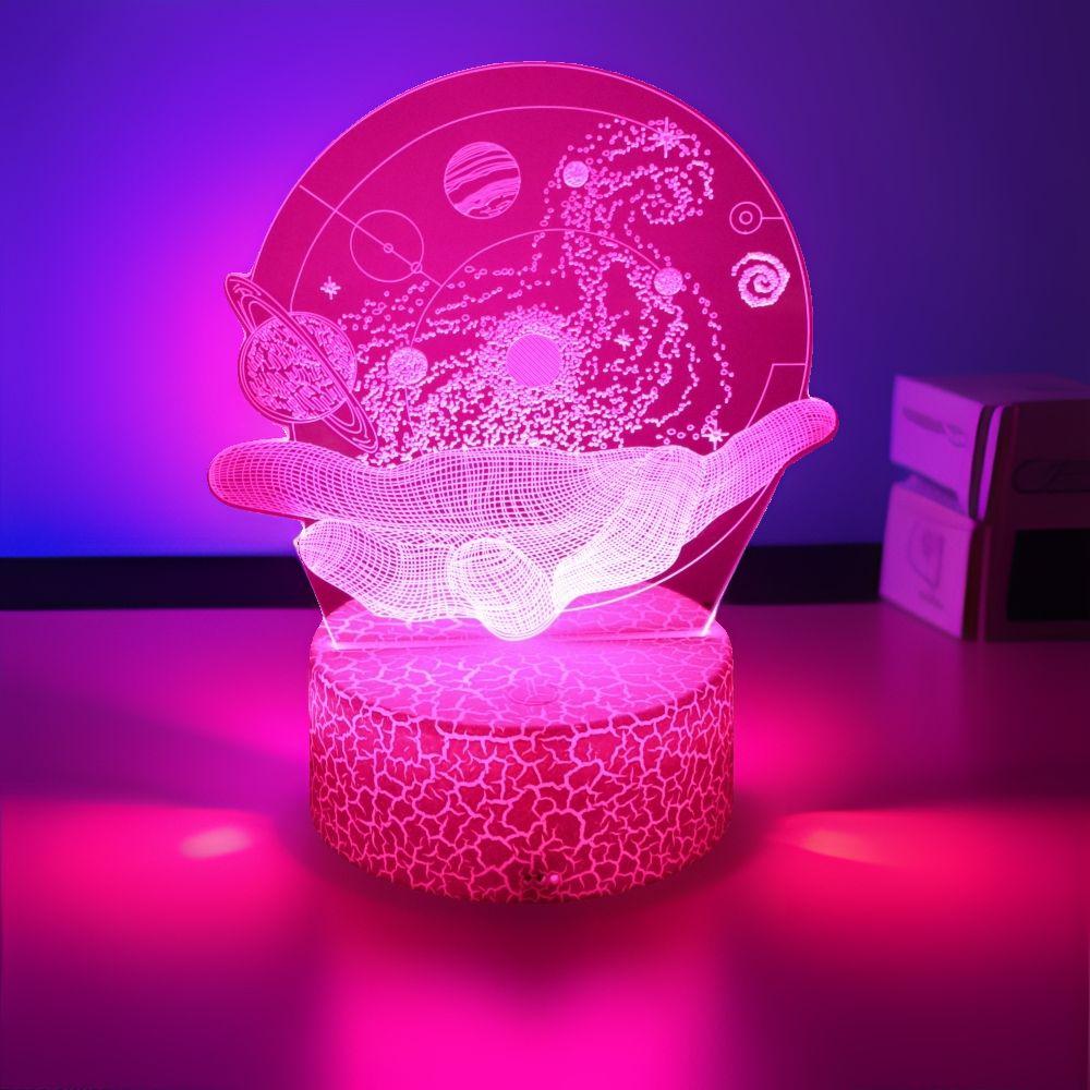 3D Astronaut lights Optical Illusion Projectors Lamp Universe Space Galaxy Night Lamp Bedroom Decor LED Night Light Kids Gifts