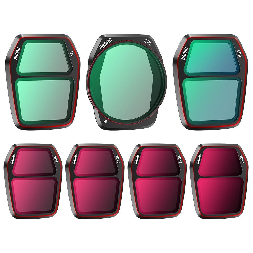 For DJI Air 3S Lens Filters Camera Lens Filter Set Polarizer Neutral Density Filter Kit for DJI Air 3S Drone Cameras Accessories