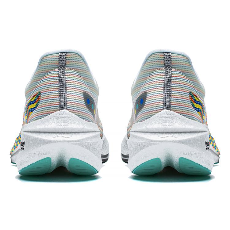 Li Ning Feidian 3 Challenger Dämpfung Abriebfest Atmungsaktiv Niedriger Schaft Sprint Laufschuhe Herren Weiß ARMT037-17