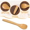 6PCS Bamboo Spoons, Mini Wooden Spoons 5.12 Inch, Multi-purpose Small Teaspoons for Condiments Spices Honey Ice Cream Coffee Kitchen & Serving