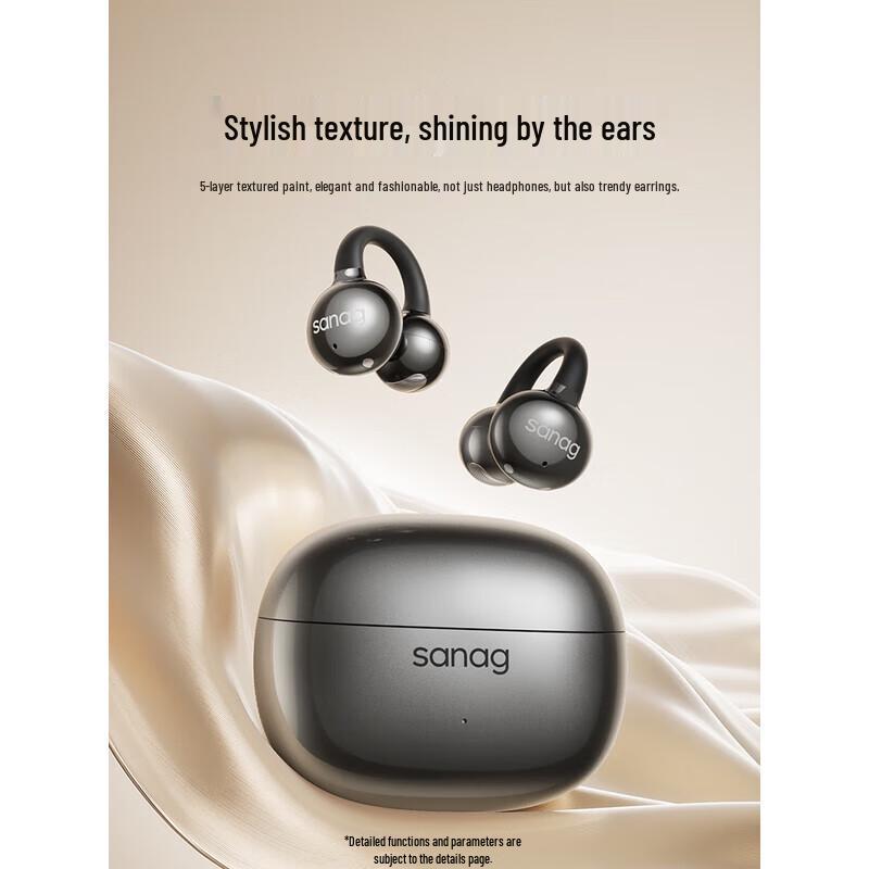 SANAG Z60S Ear-Clip AI Bone Conduction Wireless Headset
