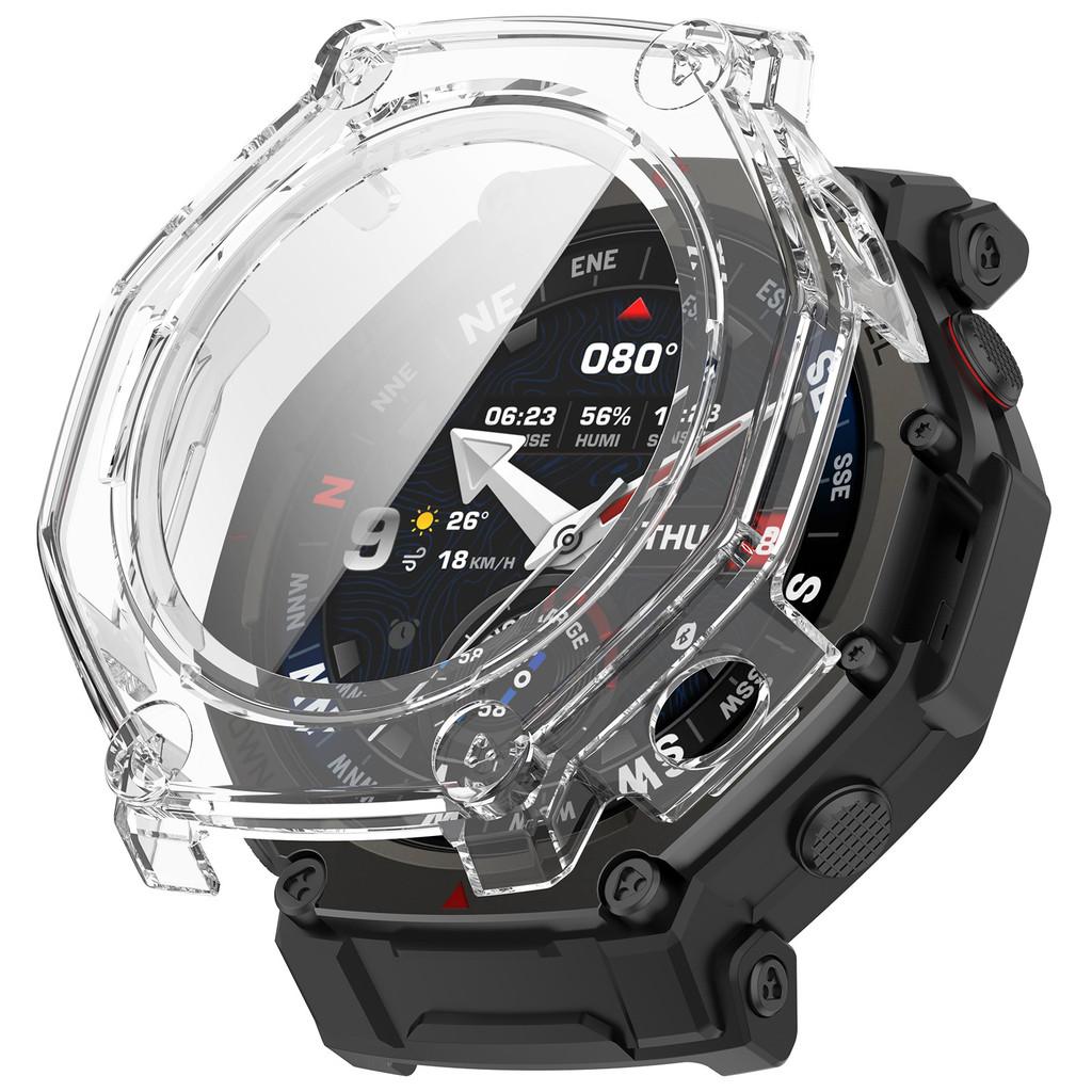 PC Case+Tempered Galss For Amazfit T-rex3 Pro SmartWatch Strap Cover bumper for Huami Trex3Pro 48mm Screen Protector Shell