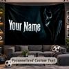 Scream Ghostface Personalized Tapestry Support Custom Name, Wall Art Home Decoration