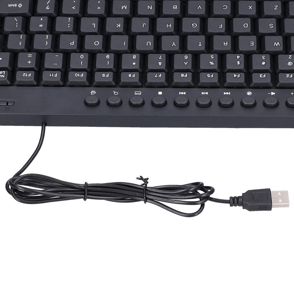 87 Keys Mini Keyboard Ultra-Thin Mechanical Keyboard Small Size Wired Keyboard  Home Office